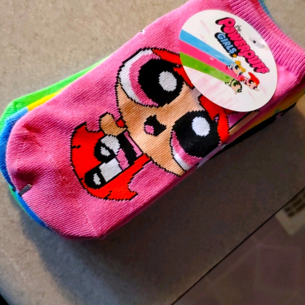 5pairs Powerpuff girls socks